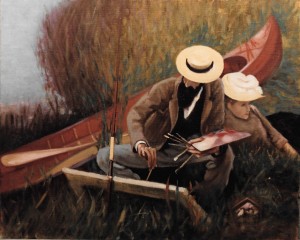 Reproduction of John Singer Sargent's Paul Helleu Sketching with His Wife